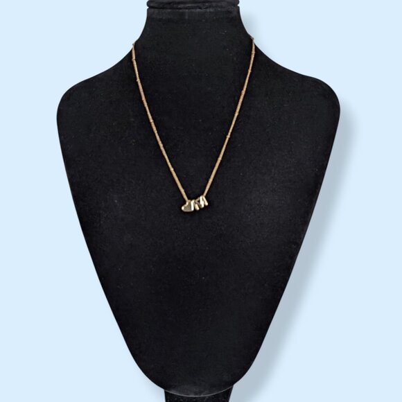 (2/$20) JCM <3 M Pendant Necklace - Picture 2 of 6